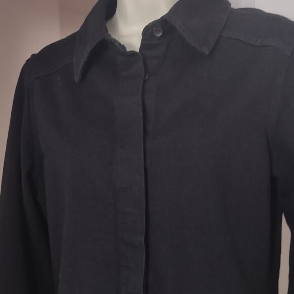 NWT ZARA SLIM DENIM SHIRT ZW COLLECTION - MEDIUM.  Never Worn - Picture 6 of 13